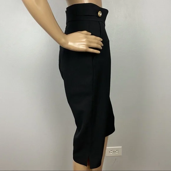 NEW ALICE MCCALL BLACK HIGH WAISTED CROPPED PANTS - Picture 5 of 8
